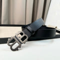 Men's Crocodile-Patterned Calfskin Belt 1026062211