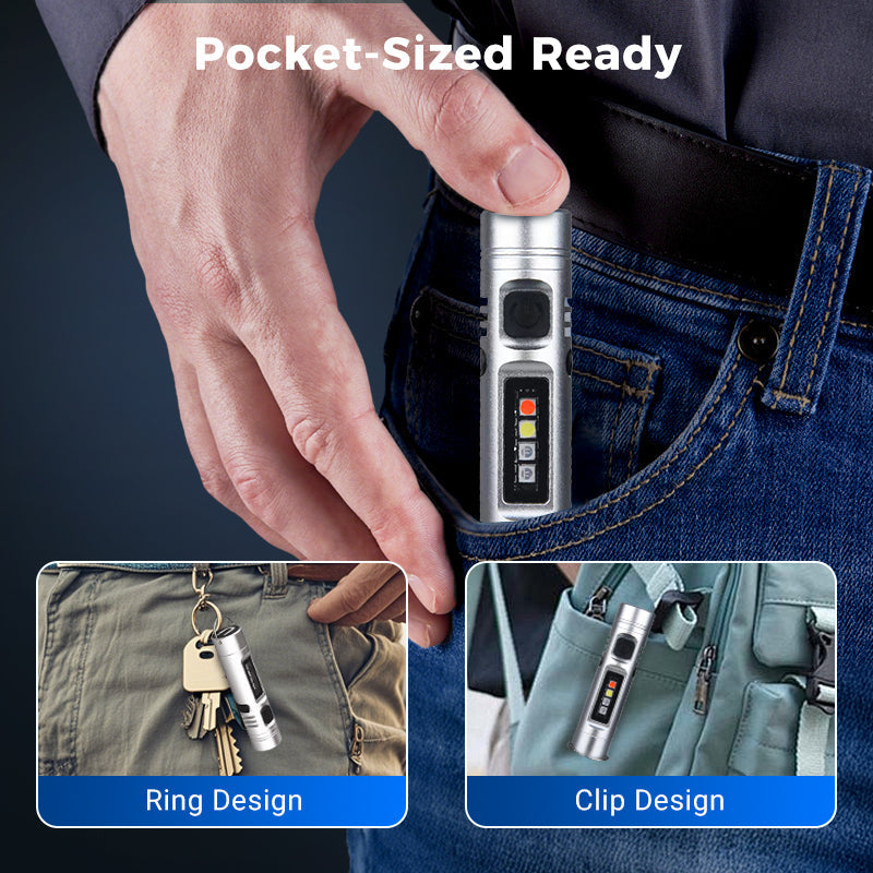 🎁Buy 2 Get 1 Free🔥💥Multi-Functional Aluminum Alloy Mini Flashlight✨