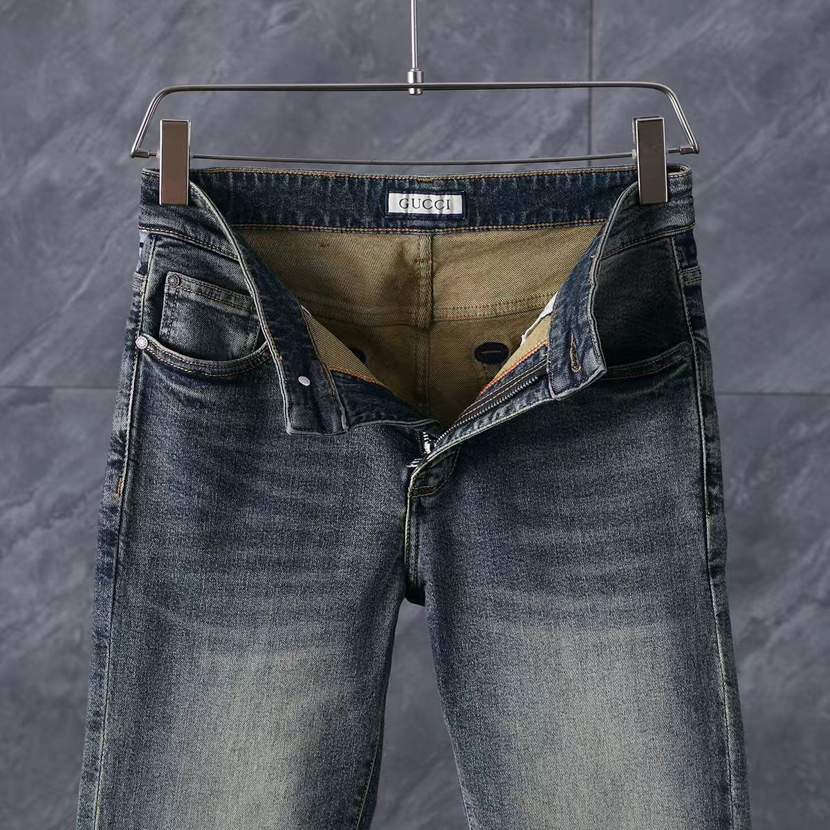 Men's Fashion Slim-Fit Straight-Leg Jeans 1026062912
