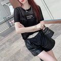 New Hollow Sweater Thin Short-sleeved 1024031412