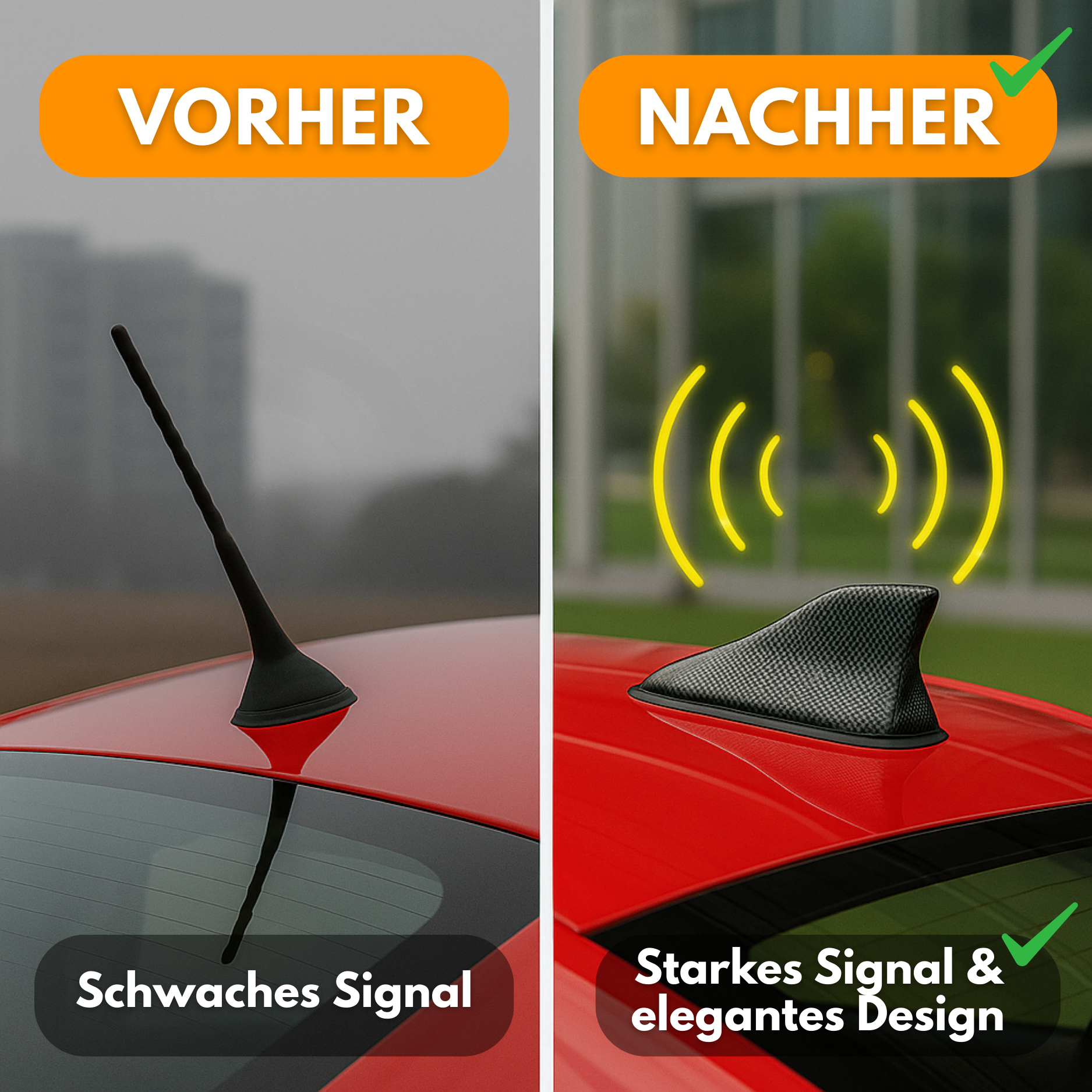 Shark Car Antenna Amplifier – For clear and strong radio reception