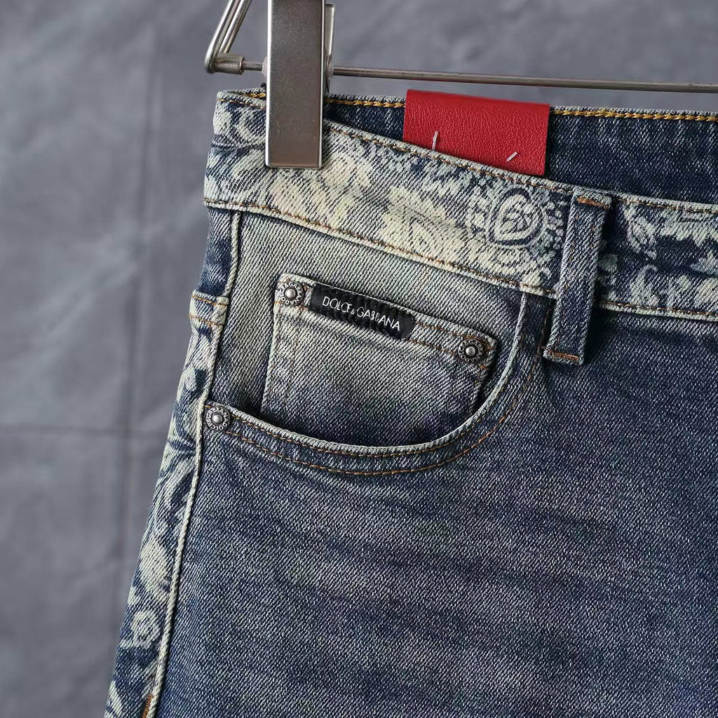Men's Fashion Slim-Fit Straight-Leg Jeans 1026062910