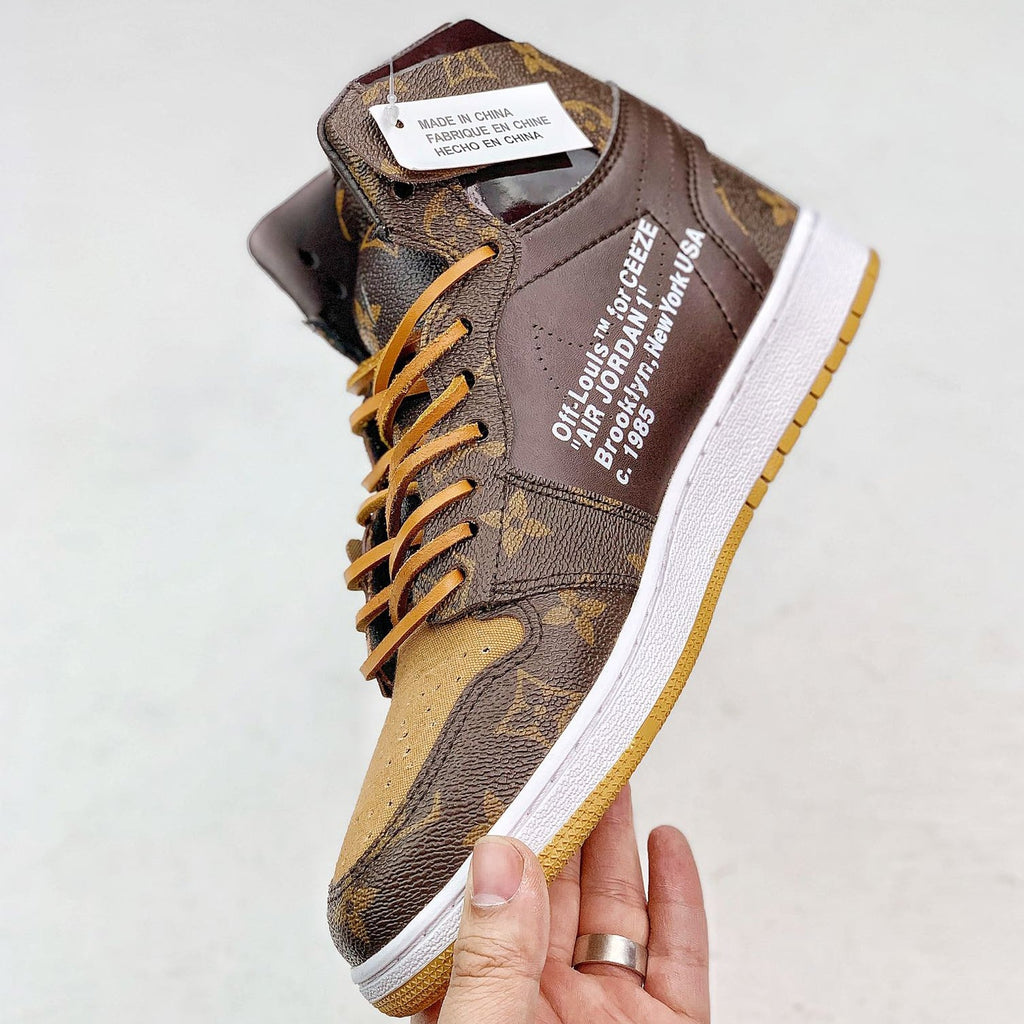 Air Jordan 1 Sneakers Brown 1026060813