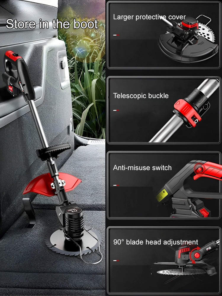 【Portable lithium battery garden lawn mower】50%OFF💰Weeding has become a pleasure.