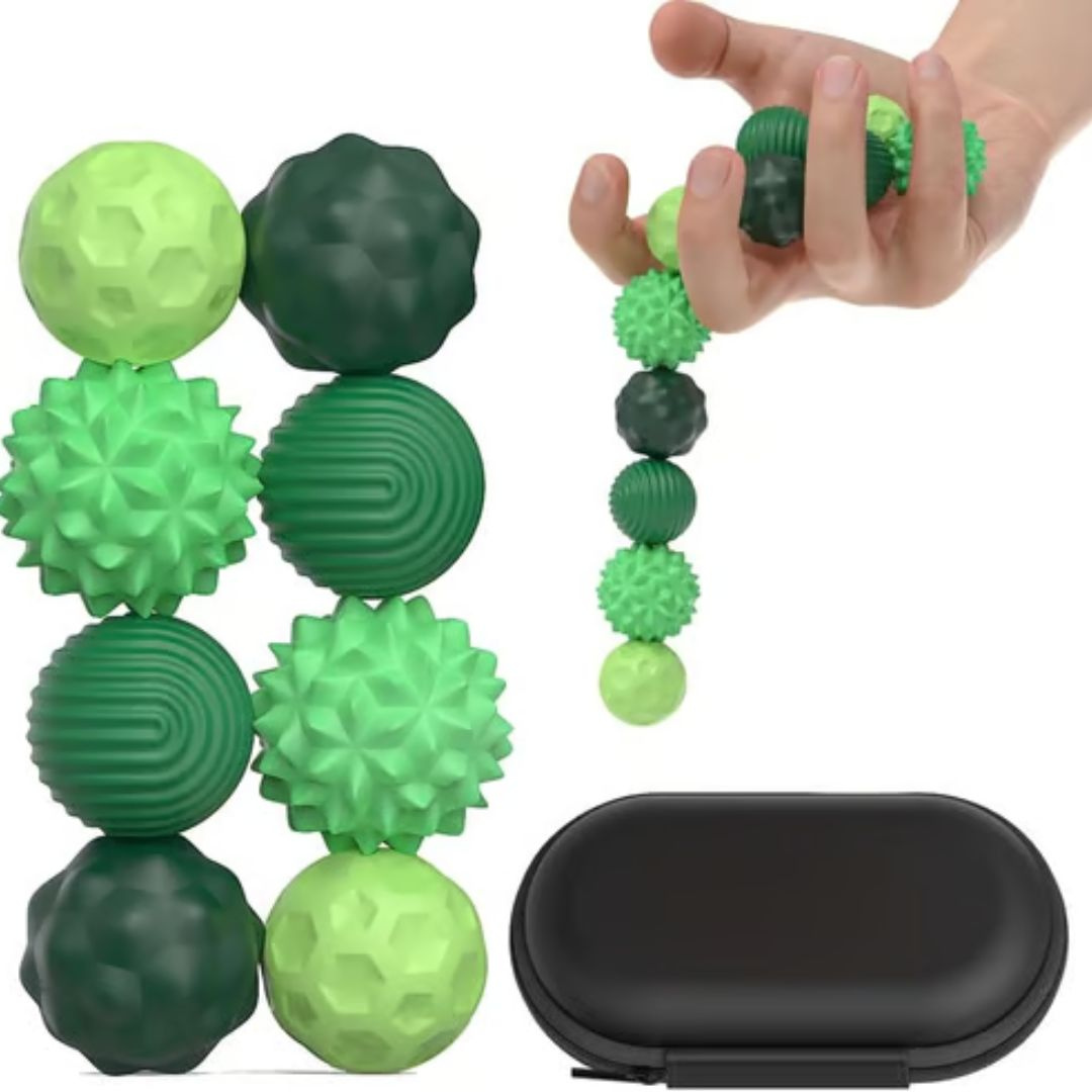 Silicone Magnetic Balls – Sensory Fidget Roller Set