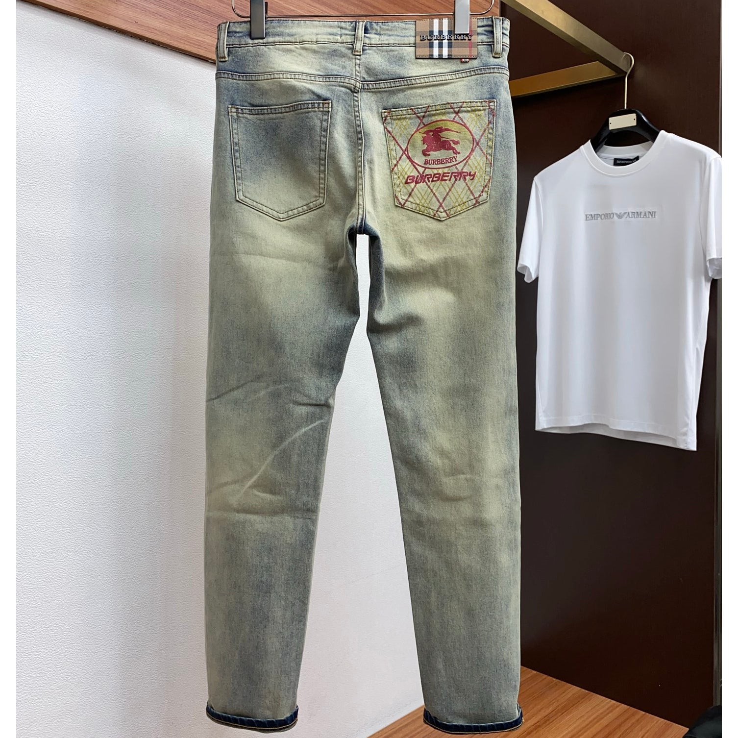 Men's Fashion Slim-Fit Straight-Leg Jeans 1026062916