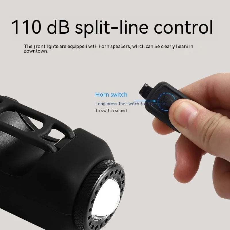 Bike Electronic Horn with Large Range Floodlight