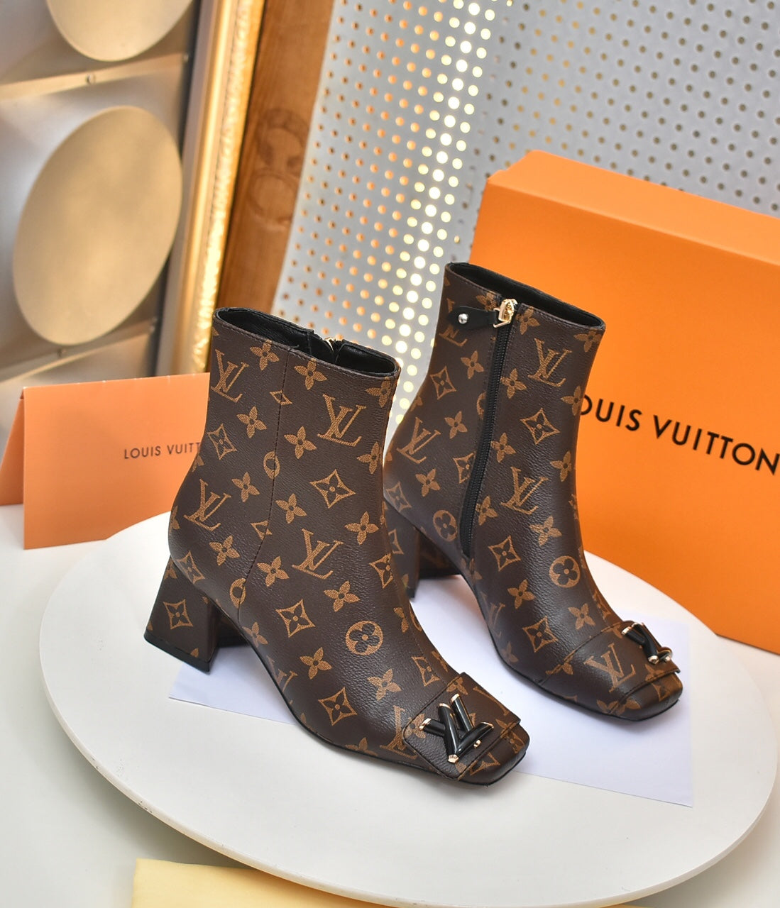 New fashion inner waist belt zipper all-match ankle boots SXC062501
