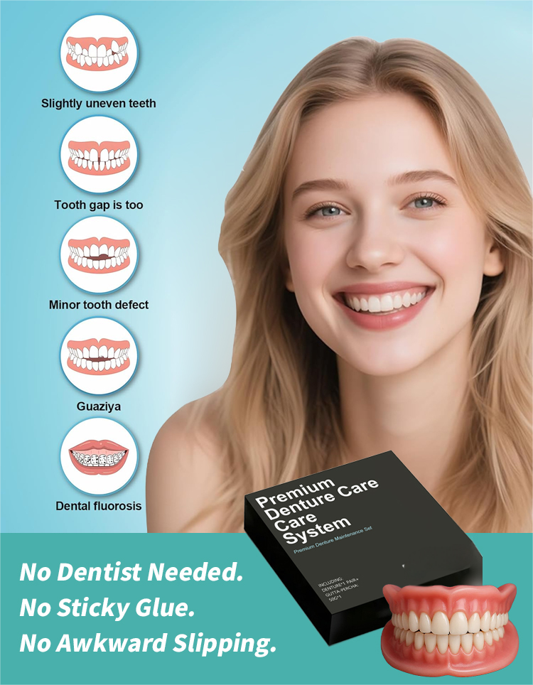 🔥High-quality denture set🔥👍Buy one get one free, 98.9% positive reviews, 99% repurchase rate!👍