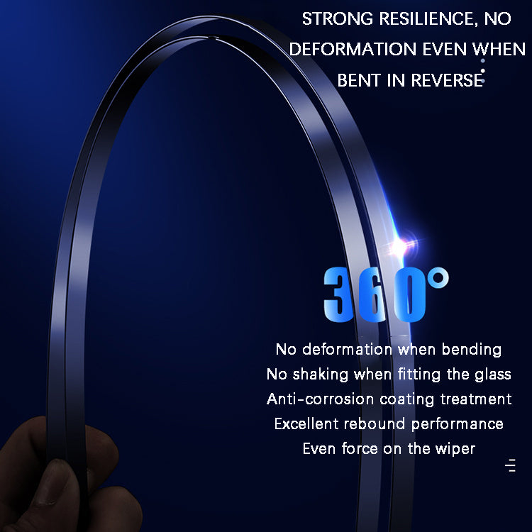 Quiet, Boneless Carbon Fiber Windscreen Wipers