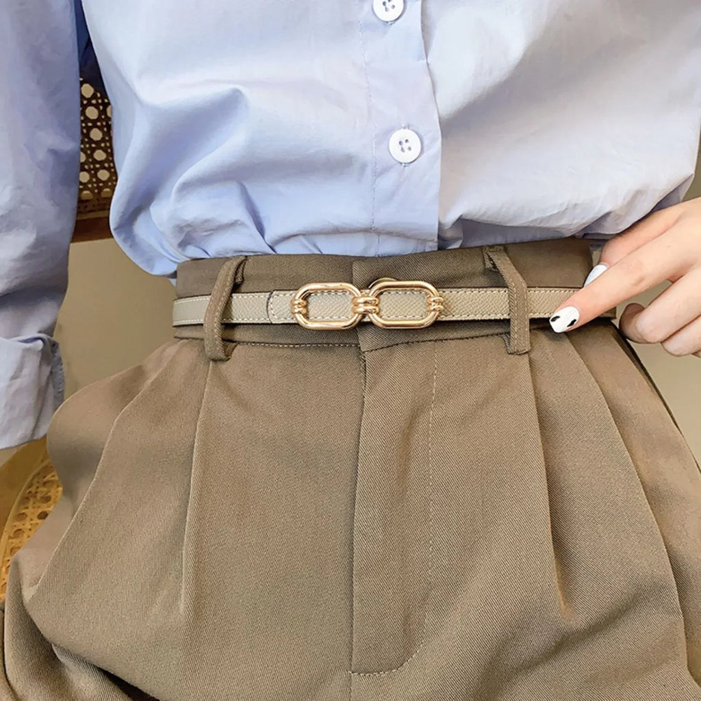 New H Family Leather Fine Belt 1024032019