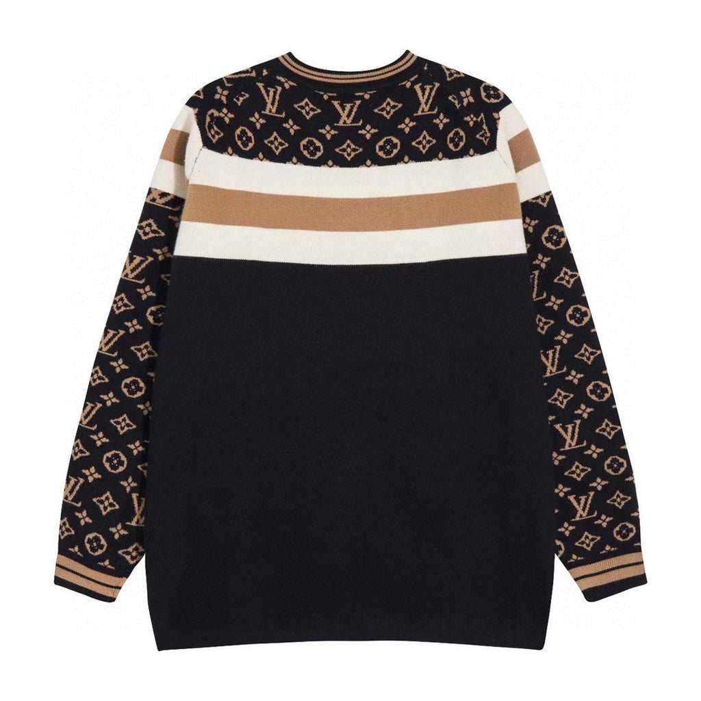 lvv Monogram logo knitted cardigan jacket 0724112502