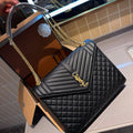 Fashionable and versatile diamond grid chain bag 1023121101