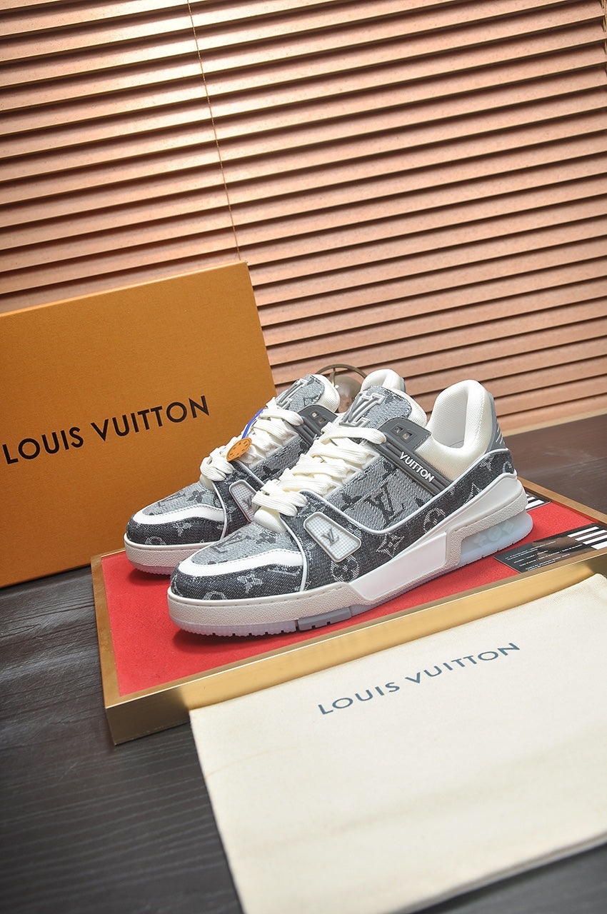 Lvv trainer fashion denim print sneakers 0725032704