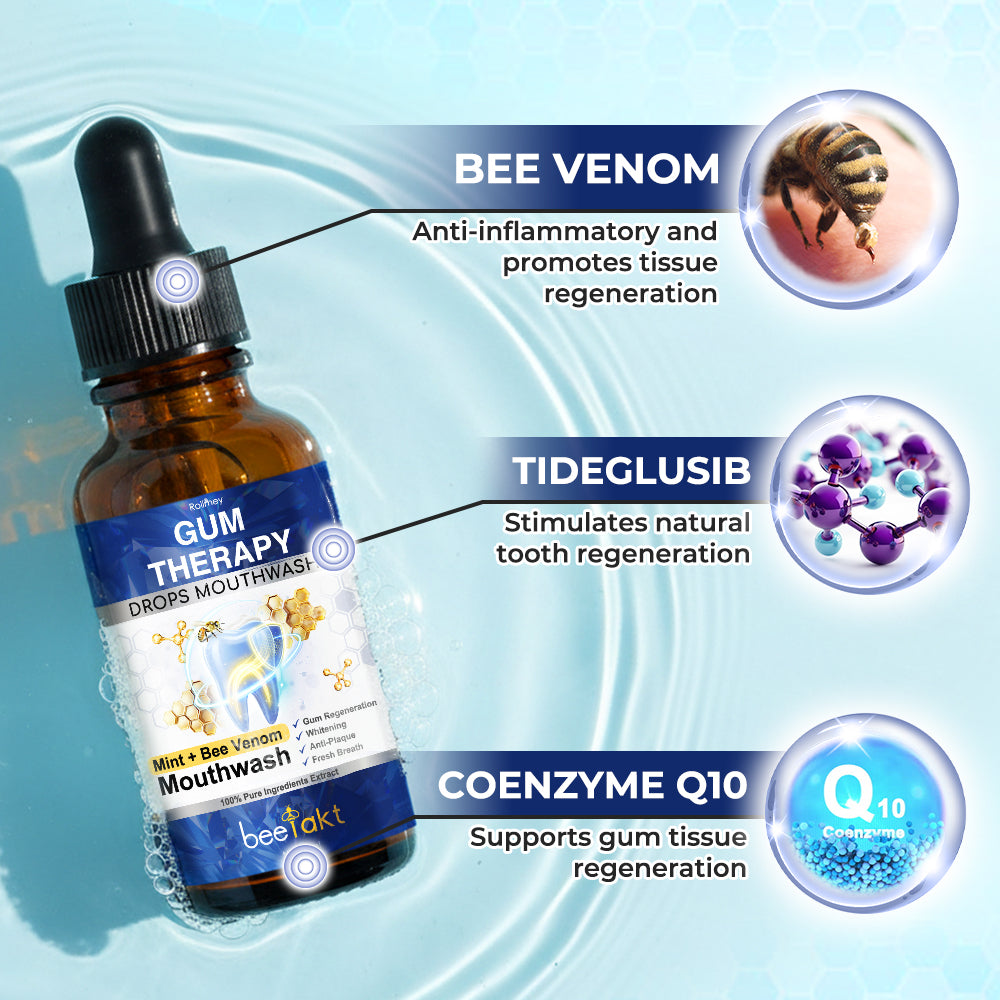 🥇BeeTakt Bee Venom Dental Treatment Drops Mouthwash