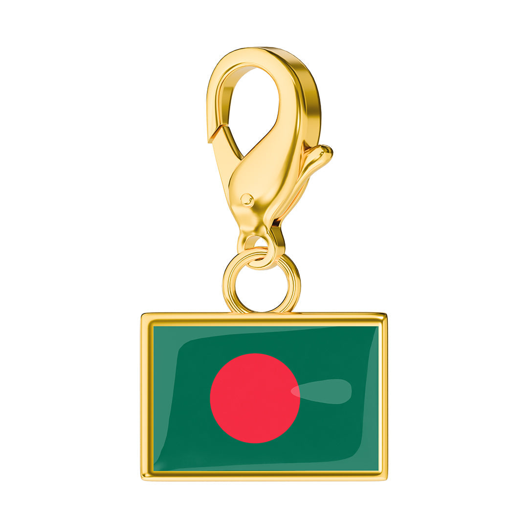 Flag & Map Charms Set