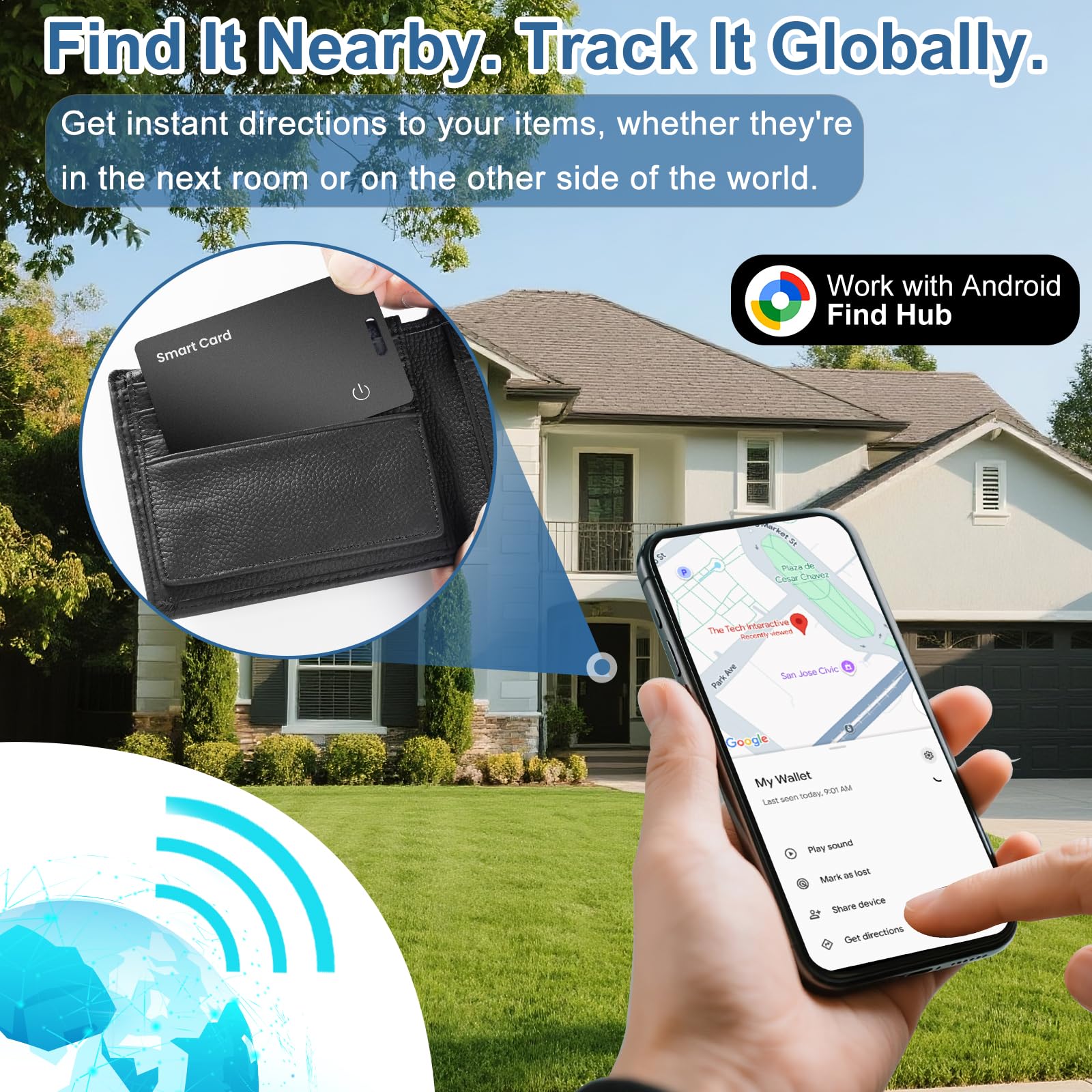 New Locator Finder for Iphone Wireless Charging Tracking Card Finder