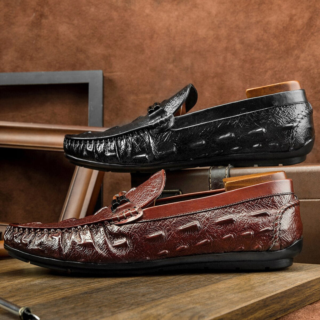 2021 New Design Loafers Men Genuine Leather Slip-on Shoes