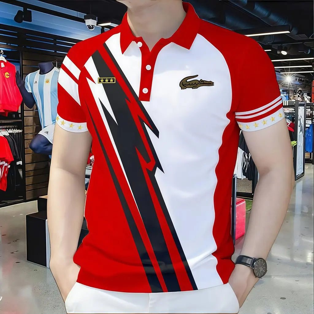 New High Quality 3D Polo Shirt for Men 1026060521