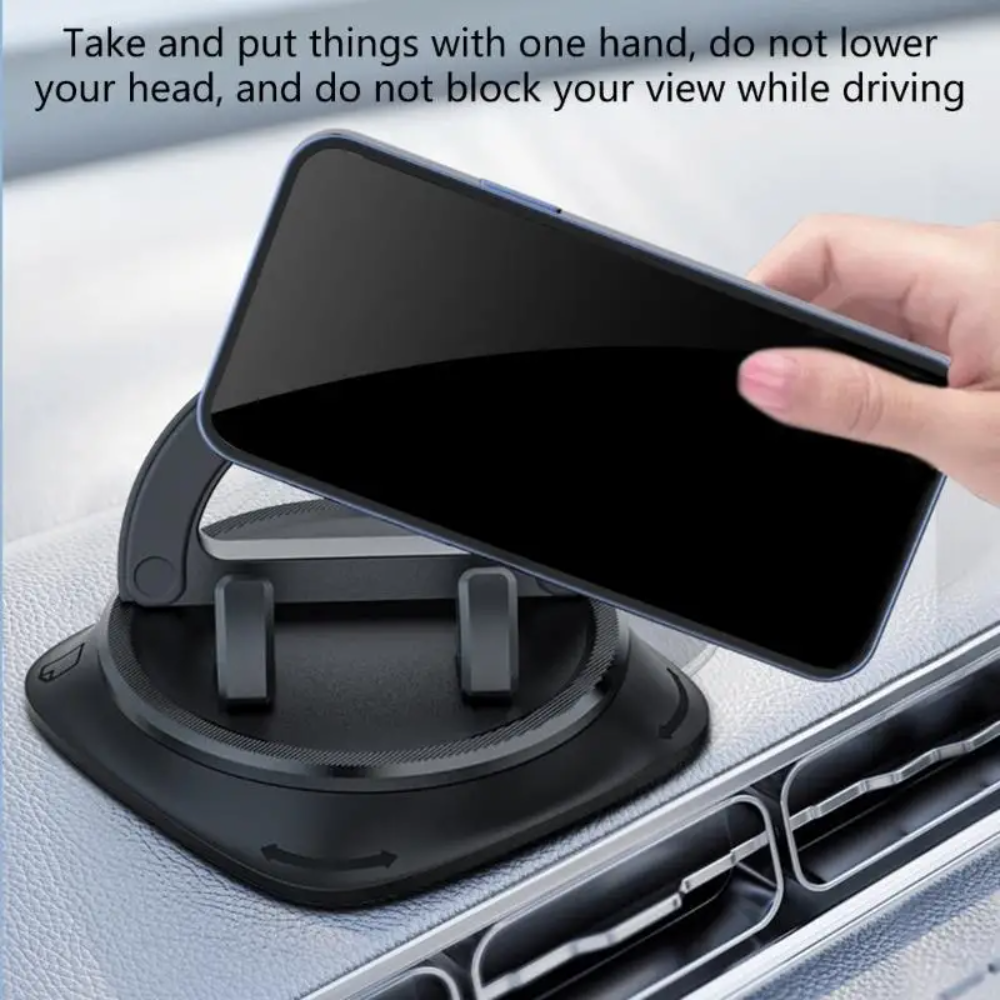 Holder360° Mobile Holder: Non-Slip Dashboard Mobile Holder with 360° Rotation