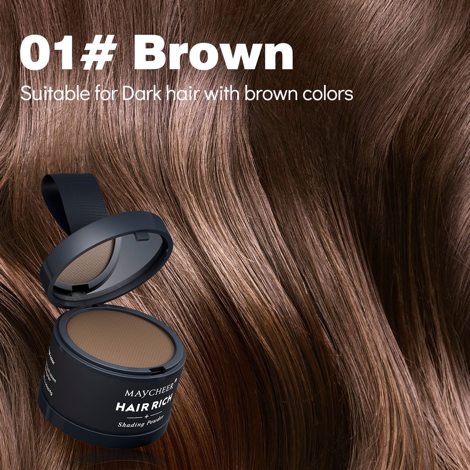 Hairline filler powder, a magical tool for shaping and filling the forehead, waterproof and sweatproof.