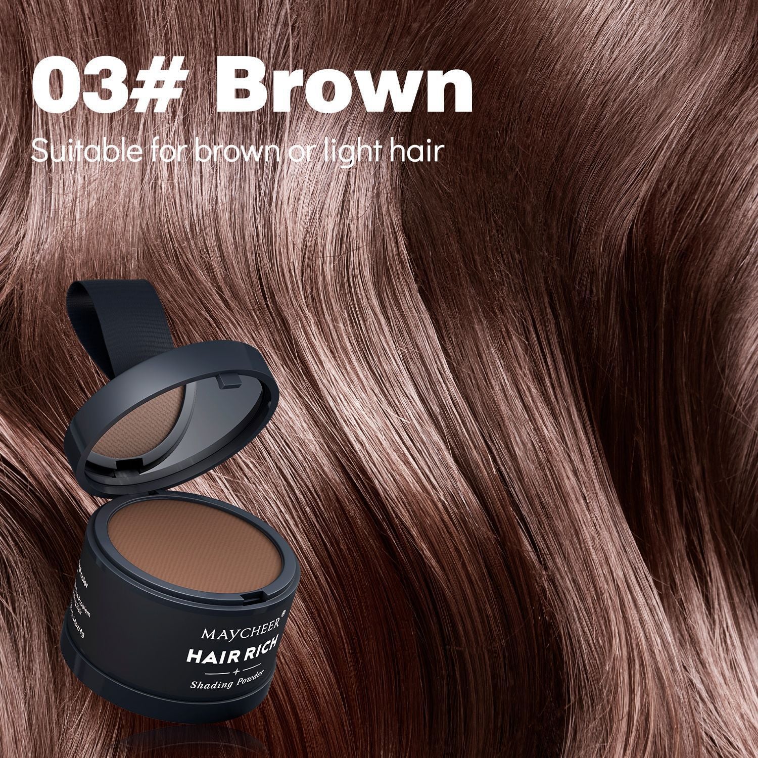 Hairline filler powder, a magical tool for shaping and filling the forehead, waterproof and sweatproof.
