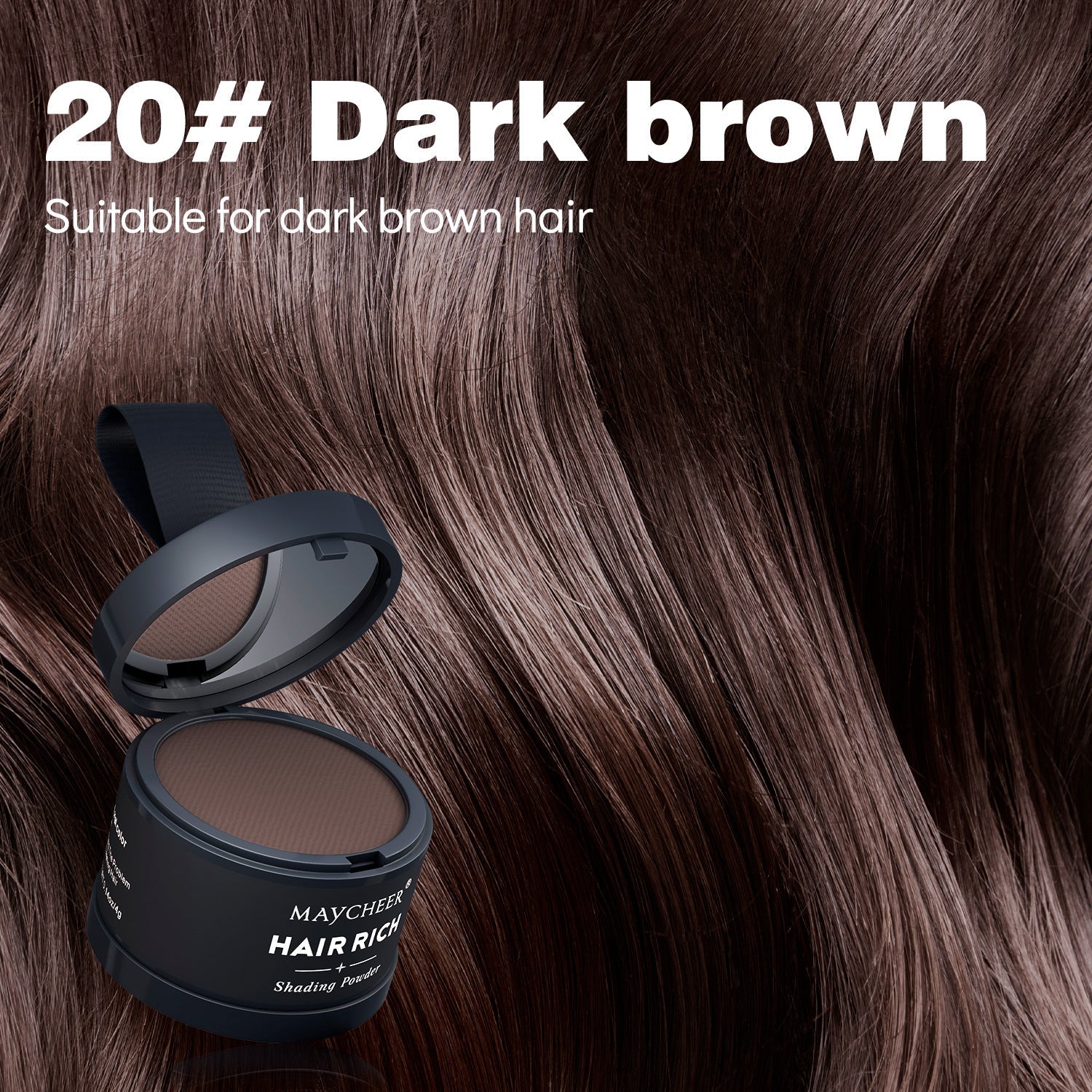 Hairline filler powder, a magical tool for shaping and filling the forehead, waterproof and sweatproof.