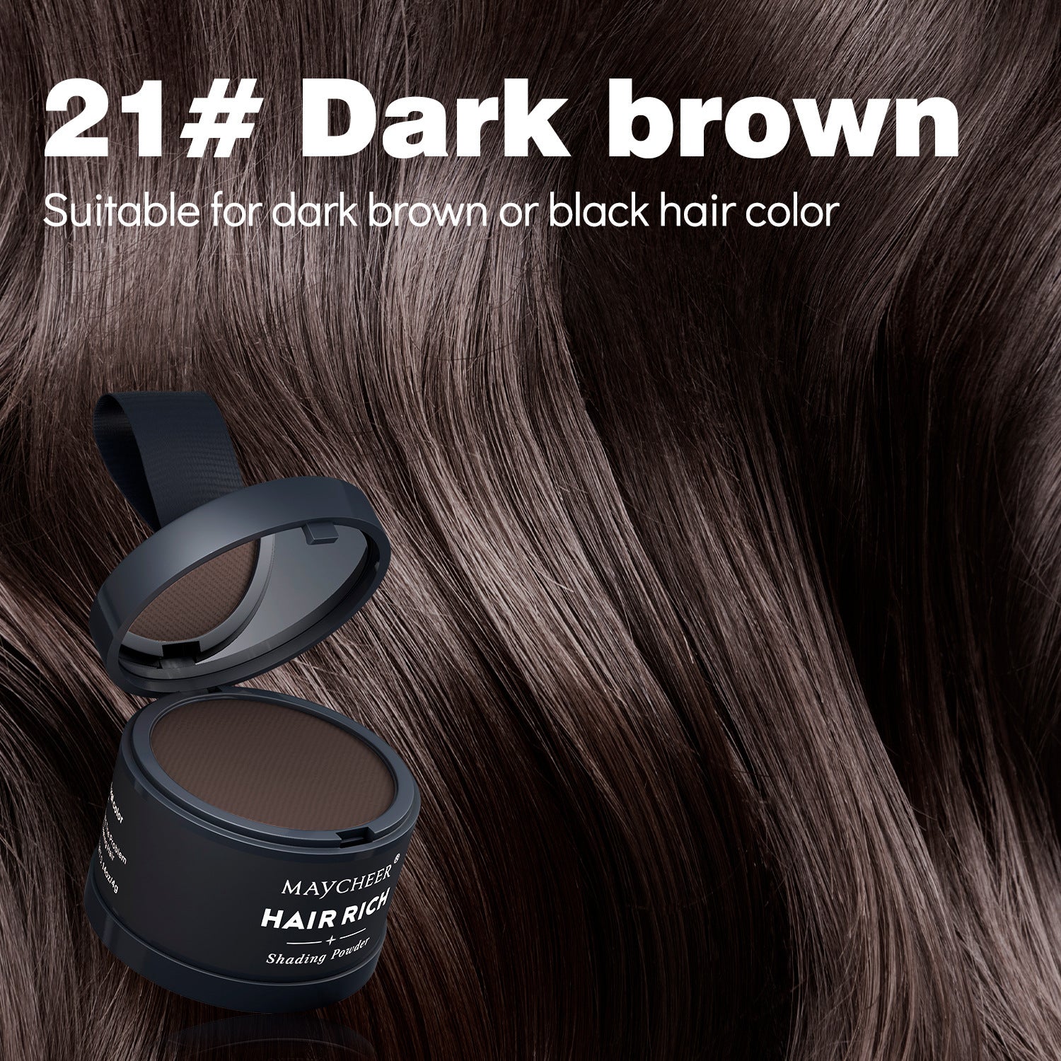 Hairline filler powder, a magical tool for shaping and filling the forehead, waterproof and sweatproof.