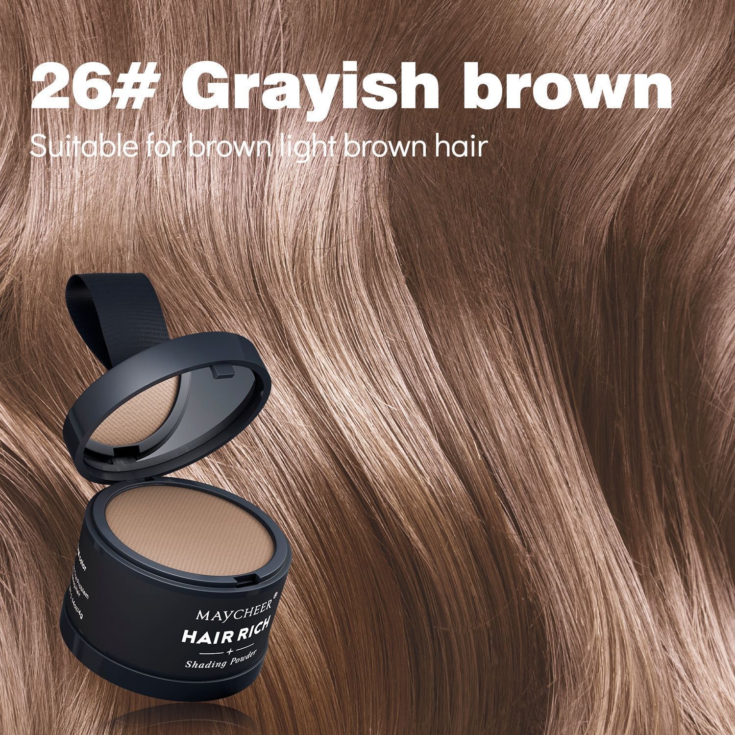 Hairline filler powder, a magical tool for shaping and filling the forehead, waterproof and sweatproof.