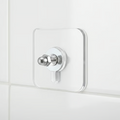 Transparent No-Drill Adhesive Wall Hook Set