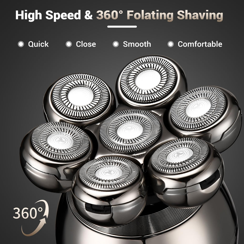 Rechargeable Wet/Dry Use Electric Razor Head &amp; Body Hair Shavers