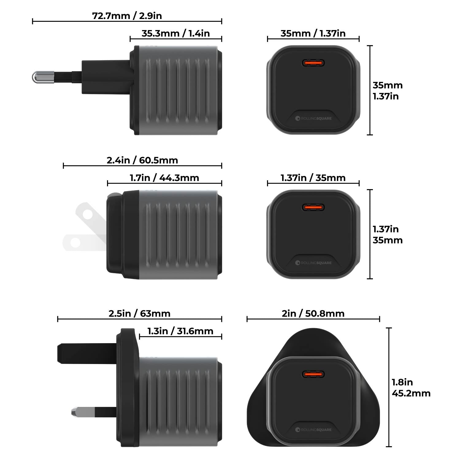 The smallest 65W GaN Charger