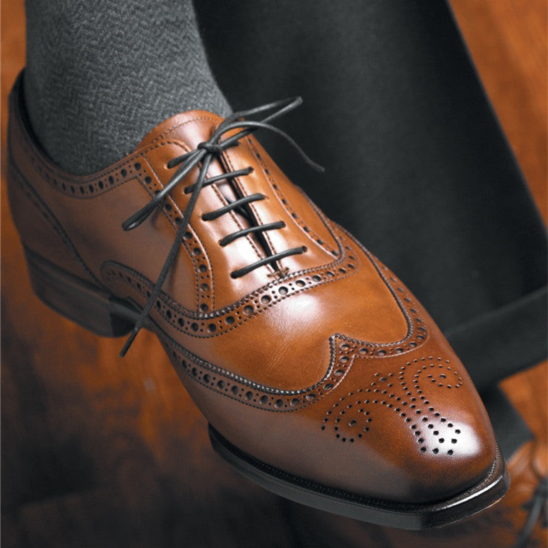 Brown Gentleman Slip-On Lace-Up Handmade Oxfords-HD3-20260426110756
