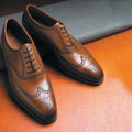 Brown Gentleman Slip-On Lace-Up Handmade Oxfords-HD3-20260426110756