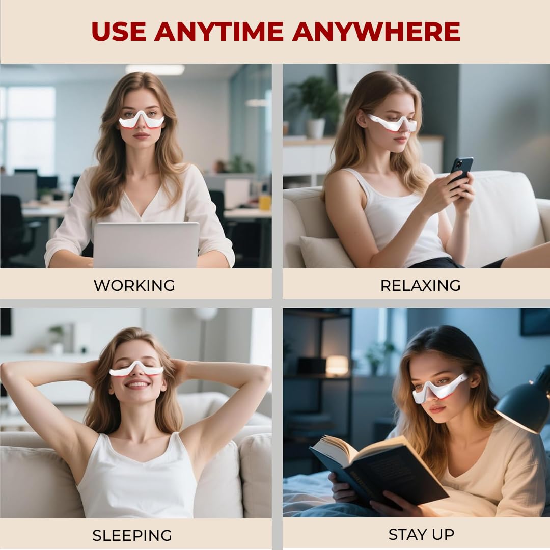 Under-Eye Red Light Therapy Device