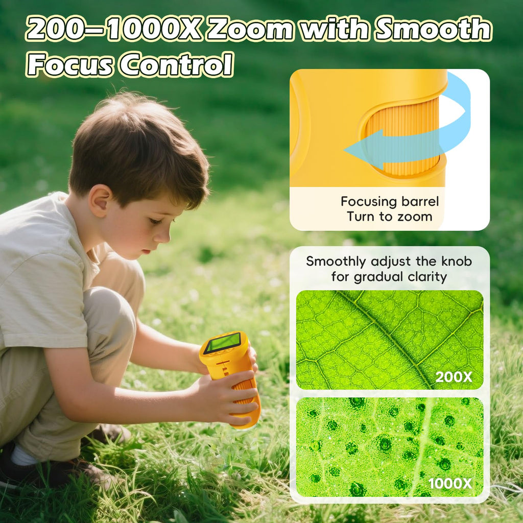 Alotwan Microscope for Kids 1000X Digital