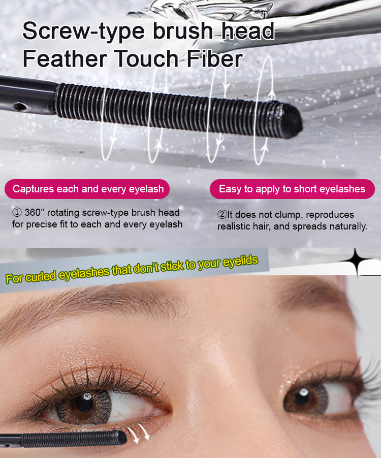 🔥【Enlarge your eyes】Small steel tube mascara 💋Achieve full, defined lashes with just one swipe. Perfect for beginners—no pre-curling needed.