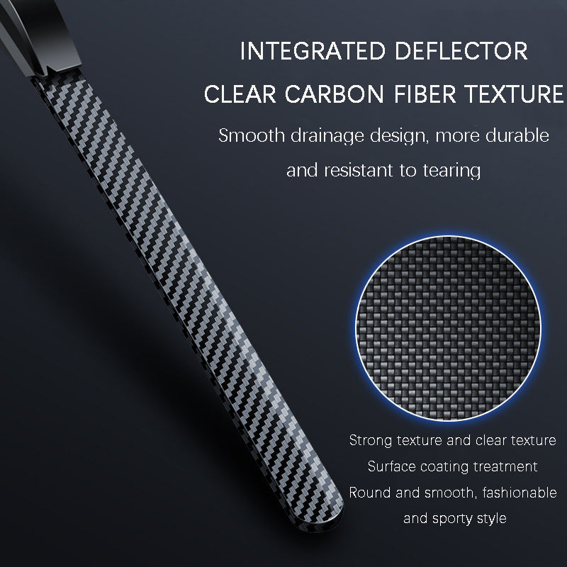 Quiet, Boneless Carbon Fiber Windscreen Wipers