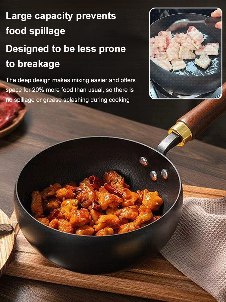 🔥【Hand-made Hammered Pot】Unlock Culinary Mastery with Japan's Legendary Rust-Free Iron Pan!