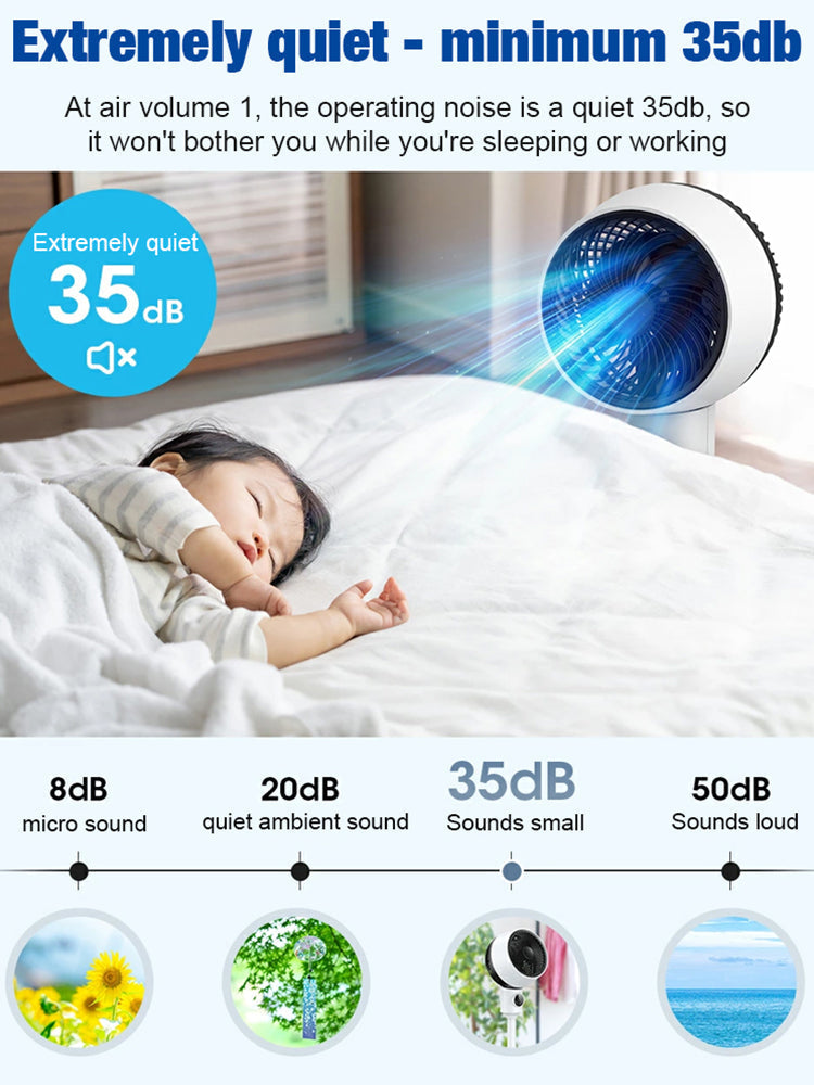 🔥【Ultra-quiet floor-standing energy-saving circulation fan】Limited-time promotion, 50% off.