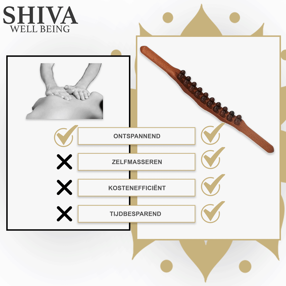Gua Sha Wooden Therapy Staaf