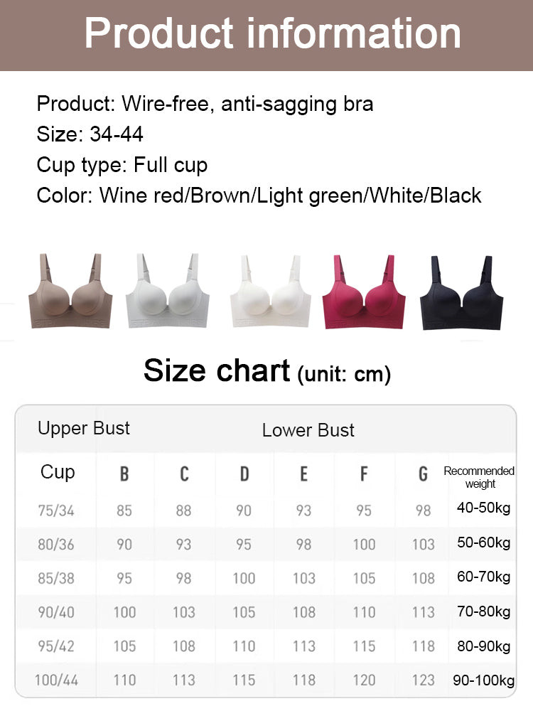 🔥【Looks 5kg slimmer when worn】Wire-Free Sag-Proof Bra, Limited-time half-price promotion!
