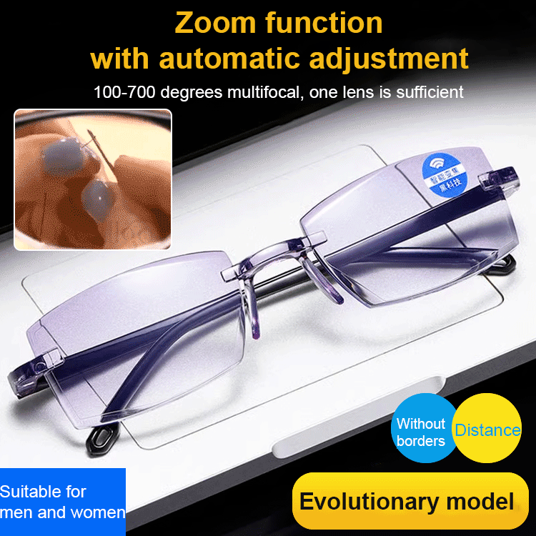 🔥【Smart Futuristic Technology Radiation Resistant Reading Glasses】100-700 degree automatic adjustment！