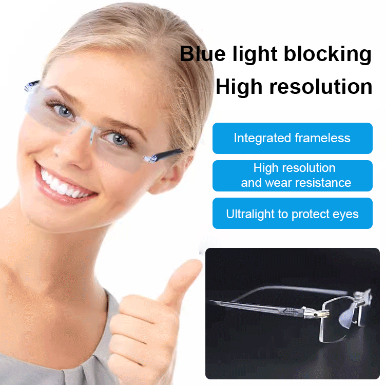 🔥【Smart Futuristic Technology Radiation Resistant Reading Glasses】100-700 degree automatic adjustment！