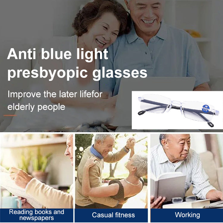 Auto-Focus Glasses 🌟 The lens power automatically adjusts between 100 to 700 degrees to suit your vision needs 🌟 Suitable for various face shapes and stays secure even during vigorous activities 🌟