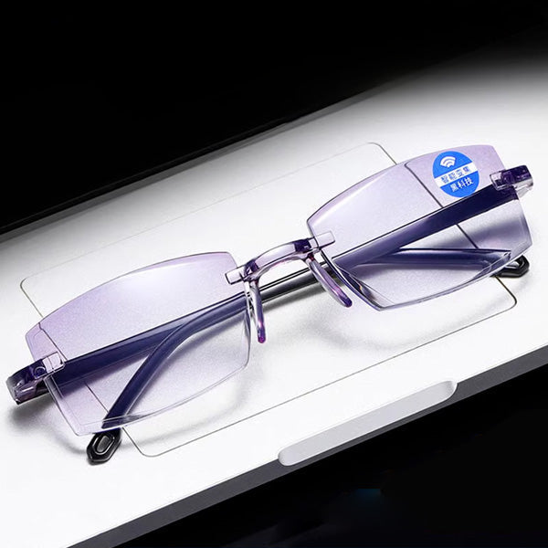 🔥【Smart Futuristic Technology Radiation Resistant Reading Glasses】100-700 degree automatic adjustment！