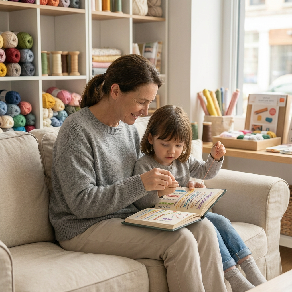 Embroidery Stitch Book for Moms and Kids