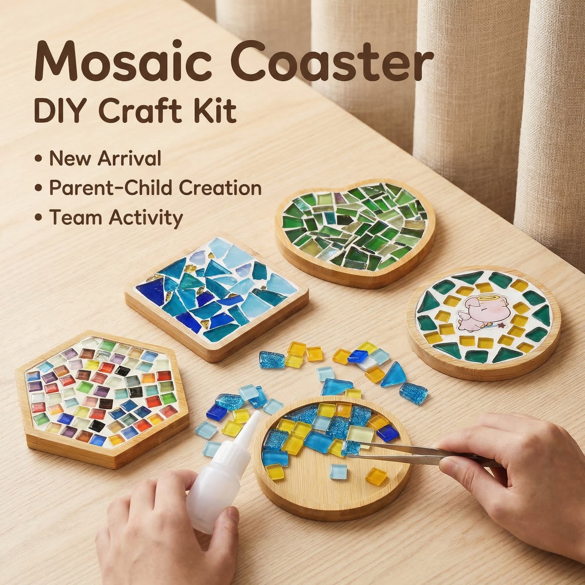 DIY Mosaic Coaster Craft Kit