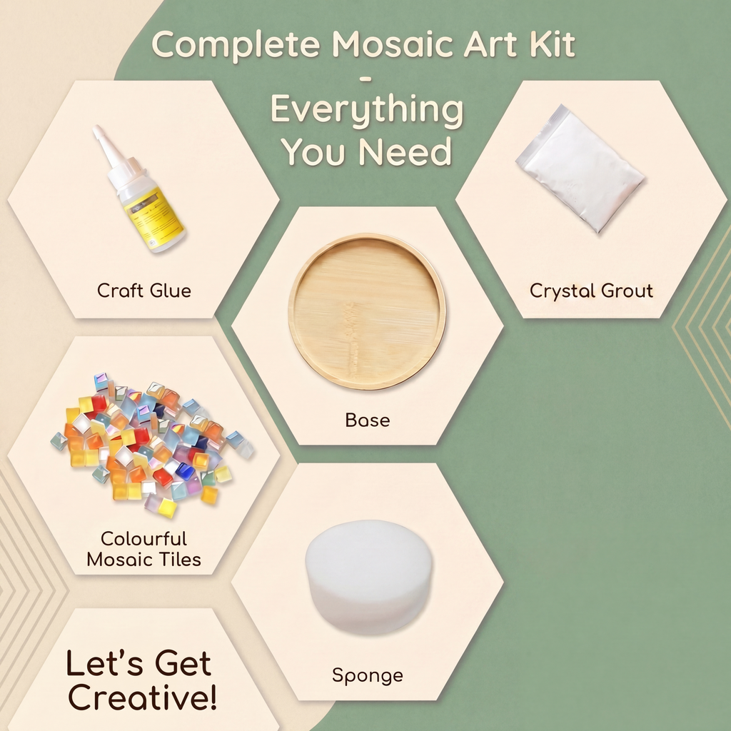 DIY Mosaic Coaster Craft Kit