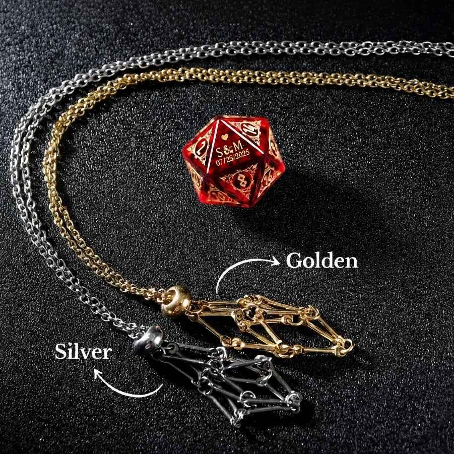 Custom Anniversary D20 Dice – Personalized D&D Gift